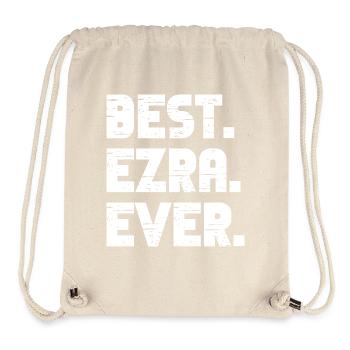 Best Ezra Ever Retro Gift Saying Birthday - Stanley/Stella Recycled Gym Bag - natural - Front