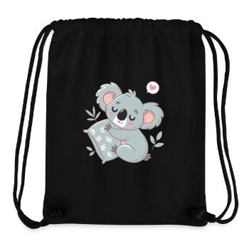 Koala Süßes Lesen und Umarmungen - Stanley/Stella recycelter Gym Bag - Schwarz - Vorne