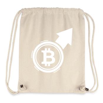 Bitcoin Bull Run Pfeil Kursanstieg - Stanley/Stella recycelter Gym Bag - Naturweiß - Vorne