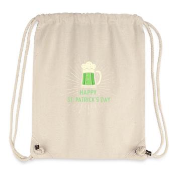 StPatrick Green Glass - Stanley/Stella recycelter Gym Bag - Naturweiß - Vorne