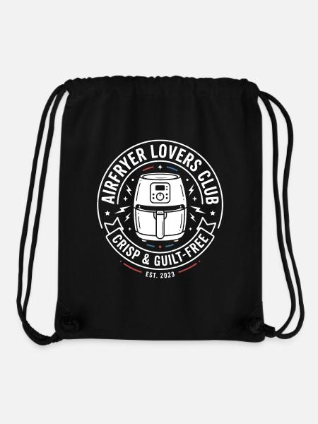 Airfryer Lovers Club Crisp Guilt Free - Stanley/Stella recycelter Gym Bag - Schwarz