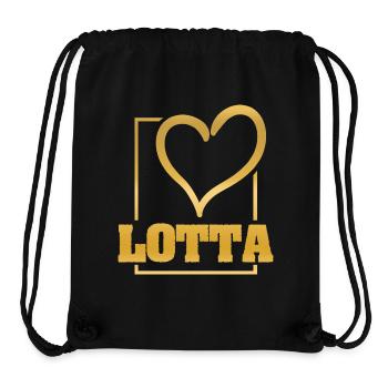 Geschenk für Lotta - Stanley/Stella recycelter Gym Bag - Schwarz - Vorne