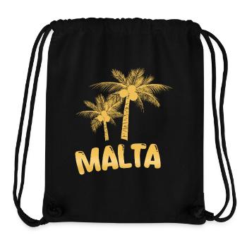 Malta - Stanley/Stella recycelter Gym Bag - Schwarz - Vorne