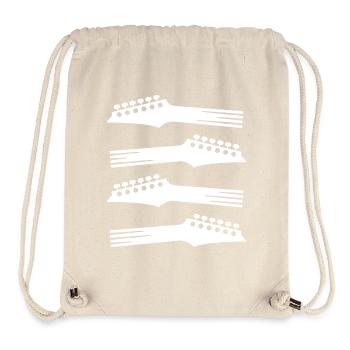 Gitarrenkopf-Silhouetten - Stanley/Stella recycelter Gym Bag - Naturweiß - Vorne