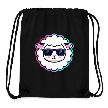 Sheep hipster black glasses - Stanley/Stella Recycled Gym Bag - black - Front
