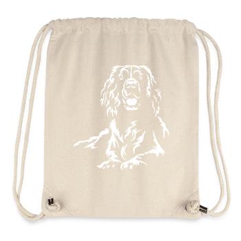 Englischer Springer Spaniel "Black Edition" - Stanley/Stella recycelter Gym Bag - Naturweiß - Vorne