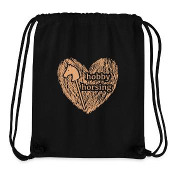 hobby horsing - Stanley/Stella recycelter Gym Bag - Schwarz - Vorne