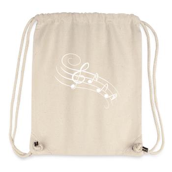 Musik Noten - Weiß - Stanley/Stella recycelter Gym Bag - Naturweiß - Vorne