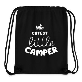 Cutest little Camper | Niedlicher Camper Spruch - Stanley/Stella recycelter Gym Bag - Schwarz - Vorne