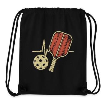 Pickleball Heartbeat | Schäger Ball - Stanley/Stella Recycled Gym Bag - black - Front
