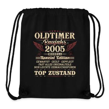 Oldtimer Baujahr 2005 Jahrgang Geburtstag Geschenk - Stanley/Stella recycelter Gym Bag - Schwarz - Vorne