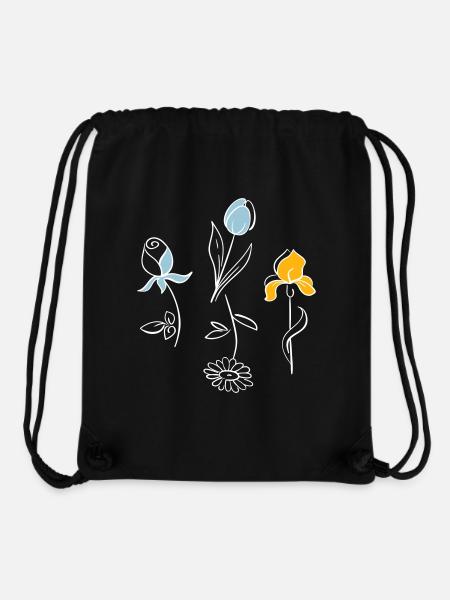Sommerblumen - Stanley/Stella recycelter Gym Bag - Schwarz