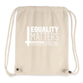 Journée internationale de la femme! Égalité! - Sac à cordon recyclé Stanley/Stella - blanc naturel - Devant