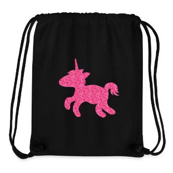 Glitzerndes niedliches Einhorn - Stanley/Stella recycelter Gym Bag - Schwarz - Vorne