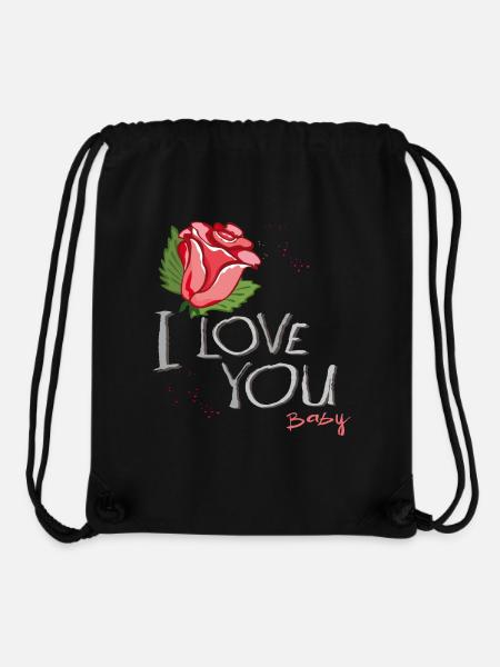 i love you Baby - Stanley/Stella recycelter Gym Bag - Schwarz