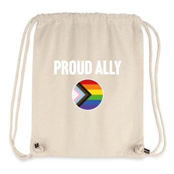 Proud Ally - Stanley/Stella Recycled Gym Bag - natural - Front