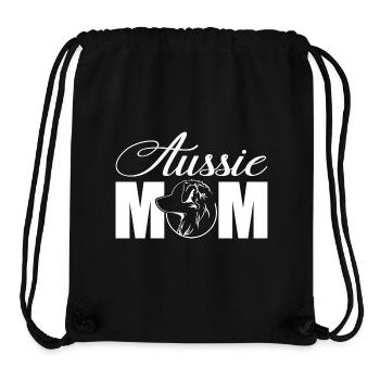 Aussie Profile Mom Dogs Dog Wilsigns - Stanley/Stella Recycled Gym Bag - black - Front