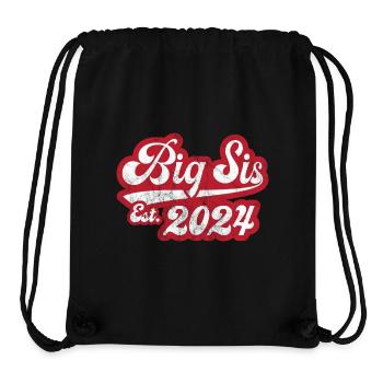 Big Sis Est 2024 - Stanley/Stella recycelter Gym Bag - Schwarz - Vorne