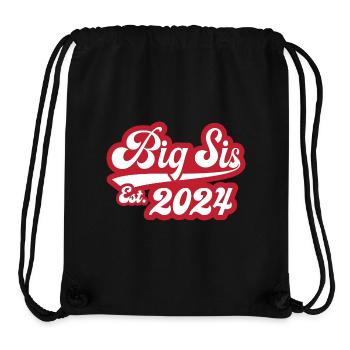 Big Sis Est 2024 - Stanley/Stella recycelter Gym Bag - Schwarz - Vorne