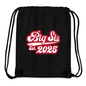 Big Sis Est 2025 - Stanley/Stella recycelter Gym Bag - Schwarz - Vorne