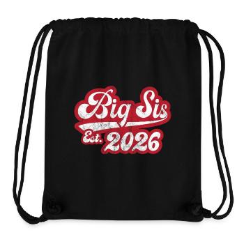 Big Sis Est 2026 - Stanley/Stella recycelter Gym Bag - Schwarz - Vorne