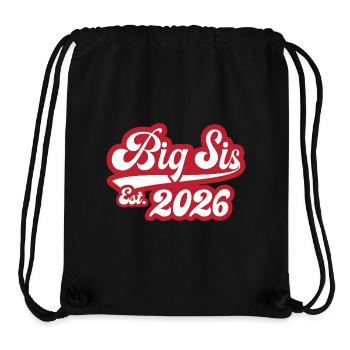 Grande Sœur Est 2026 - Sac à cordon recyclé Stanley/Stella - noir - Devant