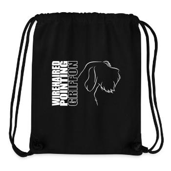 Wirehaired Pointing Griffon Profile Dogs Hunting Dog - Stanley/Stella Recycled Gym Bag - black - Front