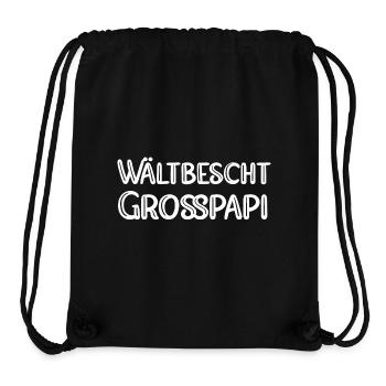 Wältbescht Grosspapi bescht Grosspapi Opa Schweiz - Stanley/Stella recycelter Gym Bag - Schwarz - Vorne