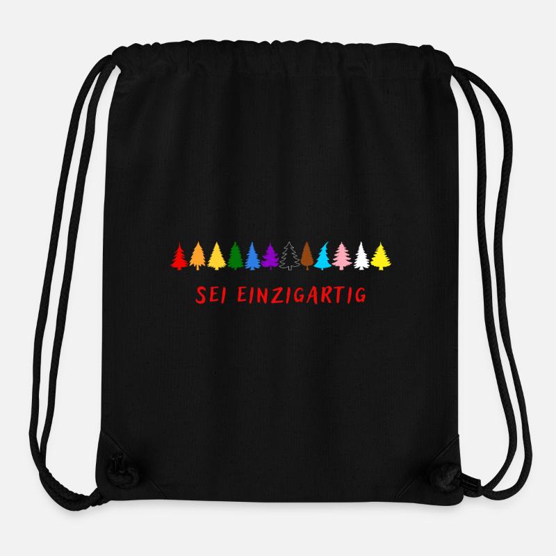 Sei einzigartig! LGBTQ - Stanley/Stella recycelter Gym Bag - Schwarz