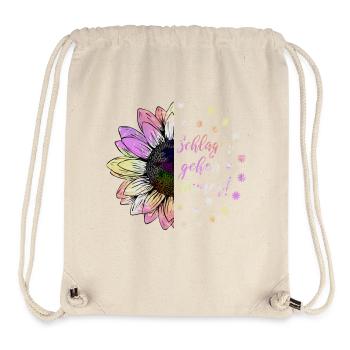 Schlager Gehen Immer Schlagerfan Schlager Geschenk - Stanley/Stella recycelter Gym Bag - Naturweiß - Vorne