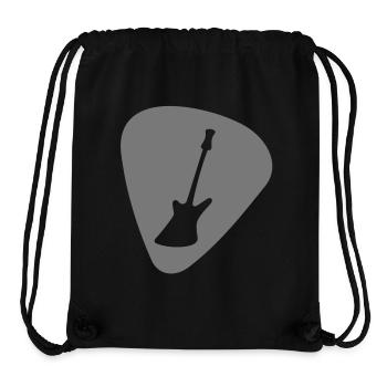 guitare plektrum_e - Sac à cordon recyclé Stanley/Stella - noir - Devant