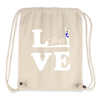 Plongée Plongée Plongée LOVE - Sac à cordon recyclé Stanley/Stella - blanc naturel - Devant