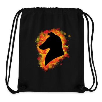 Collie Kurzhaar rot gelb - Stanley/Stella recycelter Gym Bag - Schwarz - Vorne