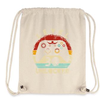 Level Unlocked Controller Retro - Stanley/Stella Recycled Gym Bag - natural - Front
