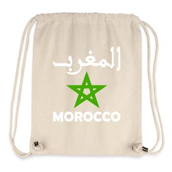Maroc - Sac à cordon recyclé Stanley/Stella - blanc naturel - Devant
