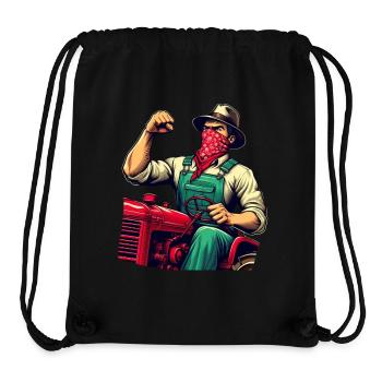 Historischer ländlicher revolutionärer Traktor - Stanley/Stella recycelter Gym Bag - Schwarz - Vorne