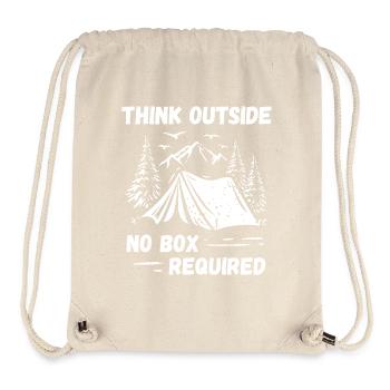 Camping, Hiking, Forest - Think Outside - Stanley/Stella Recycled Gym Bag - natural - Front