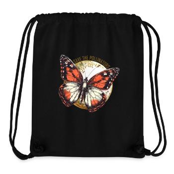 Rettet die Bestäuber - Orange Butterfly - Stanley/Stella recycelter Gym Bag - Schwarz - Vorne