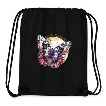 Rettet die Bestäuber - Violet Butterfly - Stanley/Stella recycelter Gym Bag - Schwarz - Vorne