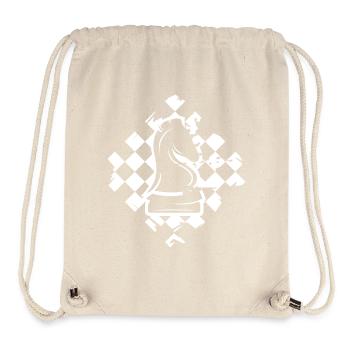Schach Feld Knight Pferd Illustration Verein icon - Stanley/Stella recycelter Gym Bag - Naturweiß - Vorne