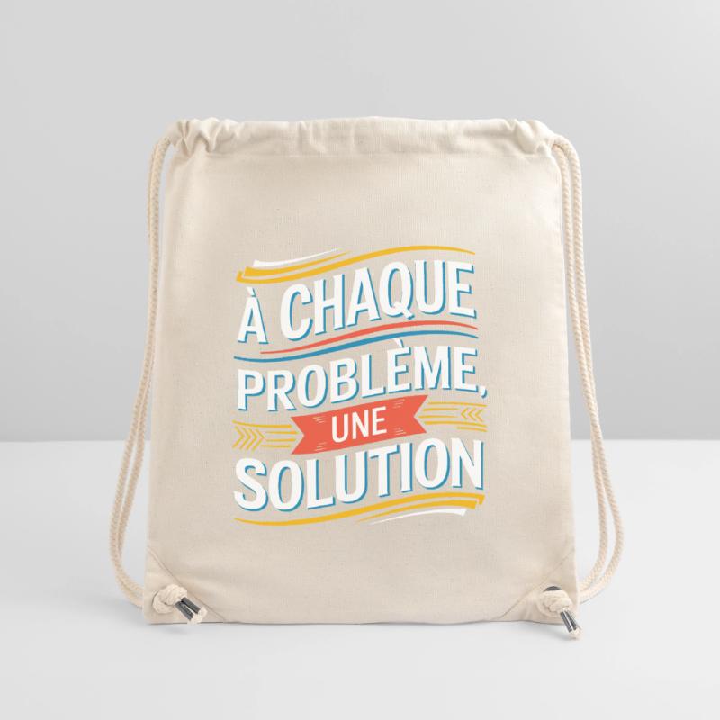 À chaque problème sa solution Sac à cordon recyclé Stanley/Stella