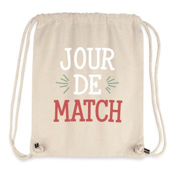 Jour de match - Sac à cordon recyclé Stanley/Stella - blanc naturel - Devant
