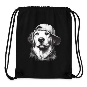 Hund - Stanley/Stella recycelter Gym Bag - Schwarz - Vorne