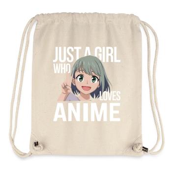 Anime Fan Girl Zitat - Stanley/Stella recycelter Gym Bag - Naturweiß - Vorne