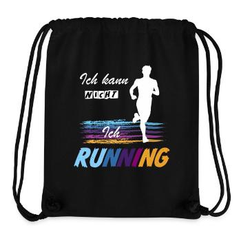 🚫NEIN zu Unwichtigem 🏃JA zu Laufen & Sport - Stanley/Stella recycelter Gym Bag - Schwarz - Vorne