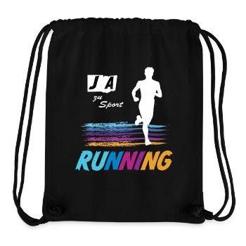 JA zu Running & Sport 🏃 Laufsport Laufen Joggen - Stanley/Stella recycelter Gym Bag - Schwarz - Vorne