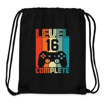 16. Geburtstag Gamer – 16 Jahre Level 16 Complete - Stanley/Stella recycelter Gym Bag - Schwarz - Vorne