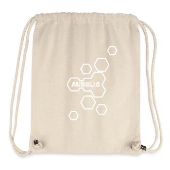 Aurelio als Name - Stanley/Stella recycelter Gym Bag - Naturweiß - Vorne