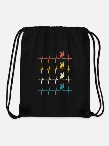 Judo Retro Herzschlag Judo - Stanley/Stella recycelter Gym Bag - Schwarz