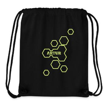 Artur als Name - Stanley/Stella recycelter Gym Bag - Schwarz - Vorne